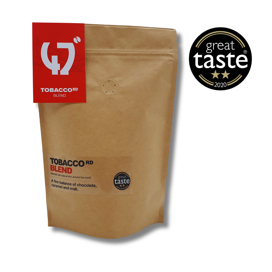 Tobacco Rd Blend Coffee with Great Taste Award - Two Start Winning